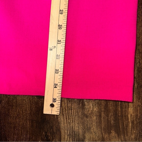 Emanuel Ungaro Dress Womens 4 Orange Pink Wool ColorBlock Shift A-Line - Picture 11 of 12